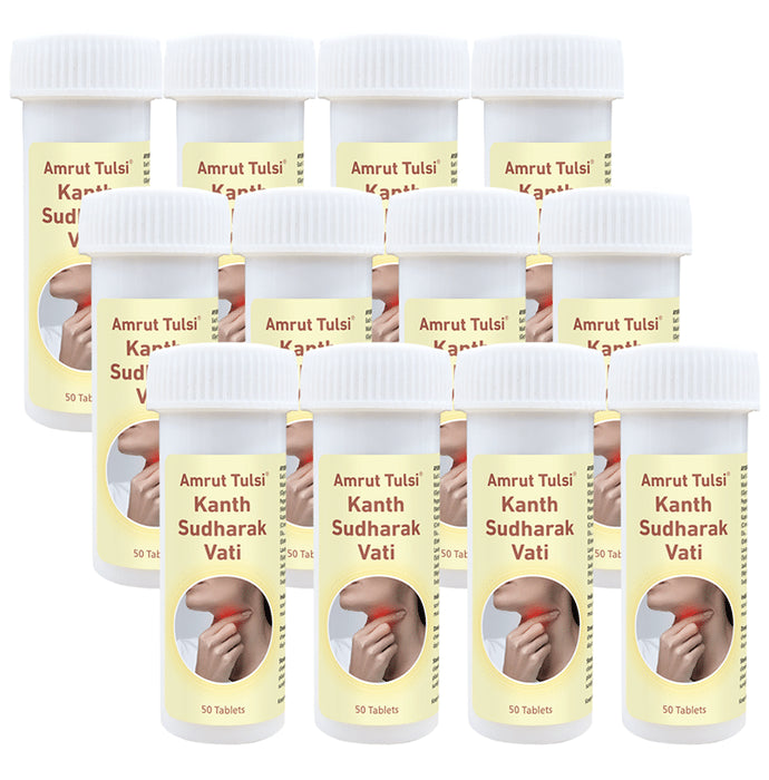 Amrut Tulsi Kanth Sudharak Vati Table (50 Each) - Classic Derma