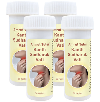 Amrut Tulsi Kanth Sudharak Vati Table (50 Each) - Classic Derma