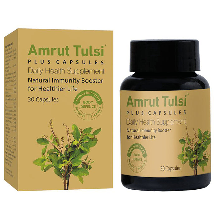 Amrut Tulsi Plus Capsule (30 Each) - Classic Derma