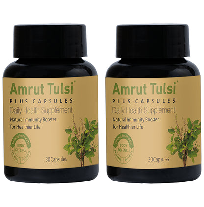 Amrut Tulsi Plus Capsule (30 Each) - Classic Derma