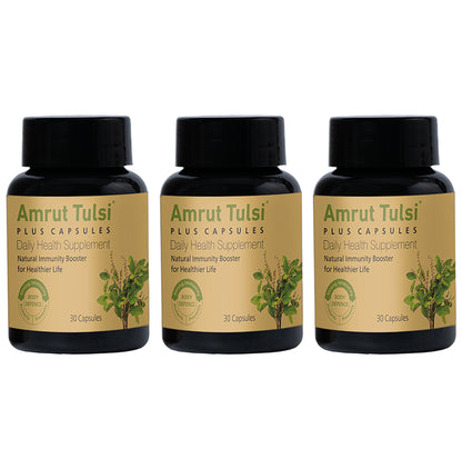 Amrut Tulsi Plus Capsule (30 Each) - Classic Derma