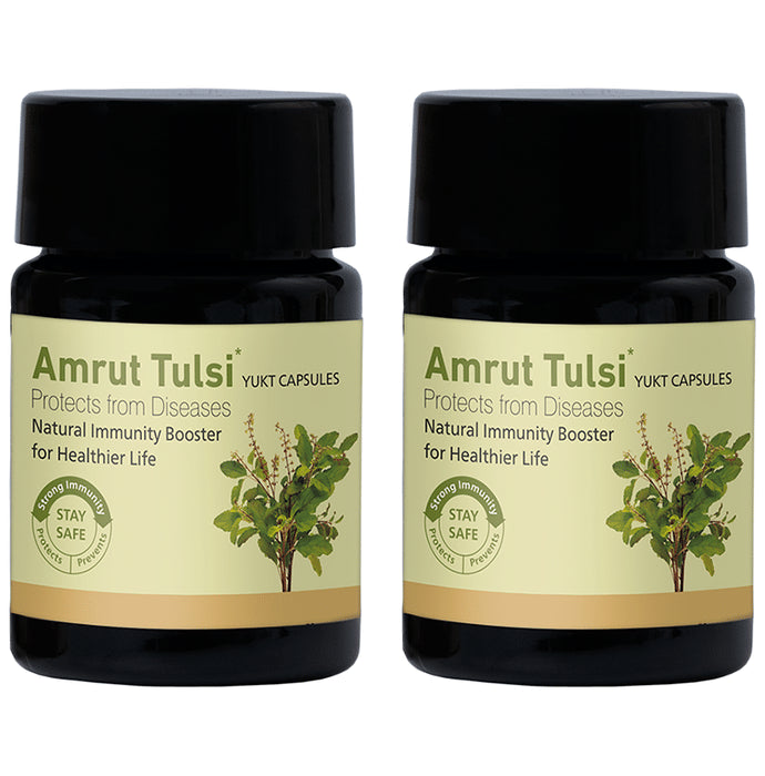 Amrut Tulsi Yukt Capsule (10 Each) - Classic Derma