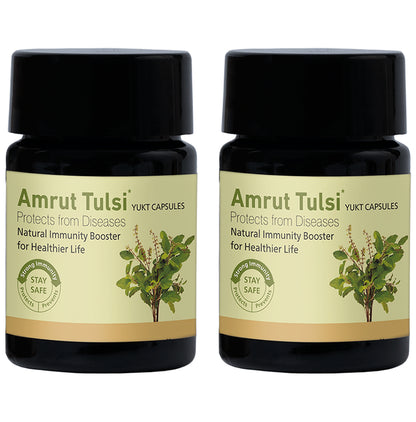 Amrut Tulsi Yukt Capsule (10 Each) - Classic Derma