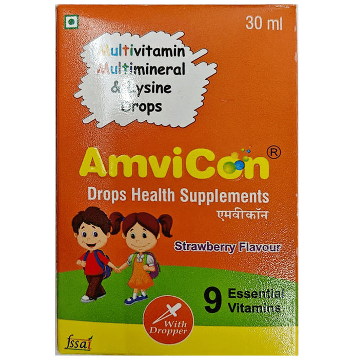Amvicon Oral Drops Strawberry - Classic Derma
