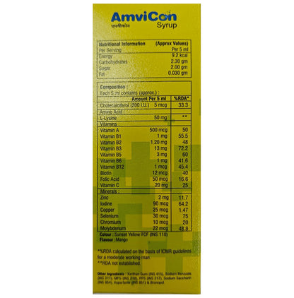Amvicon Syrup Mango
