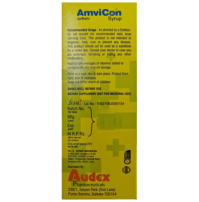 Amvicon Syrup Mango