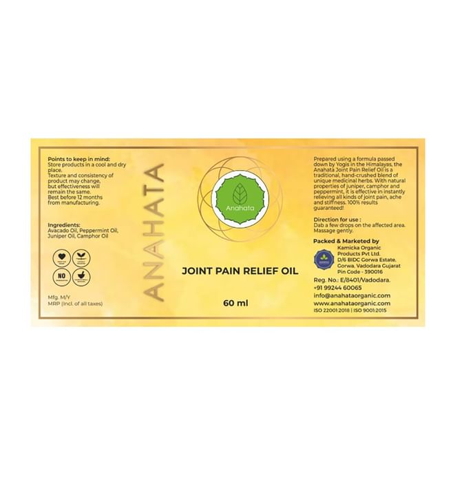 Anahata Joint Pain Relief Oil