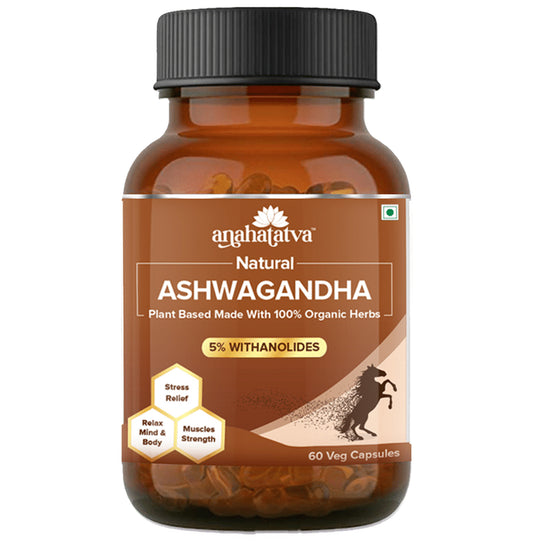 Anahatatva Natural Ashwagandha Veg Capsule - Classic Derma