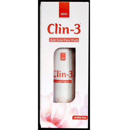 Clin - 3 Anti-Acne Face Wash | Sulphate-Free - Classic Derma