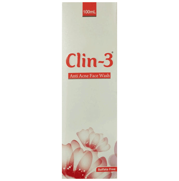 Clin - 3 Anti-Acne Face Wash | Sulphate-Free - Classic Derma