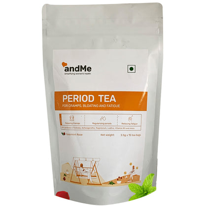 Andme Period Tea Bag (2.5gm Each) Spearmint Rose - Classic Derma