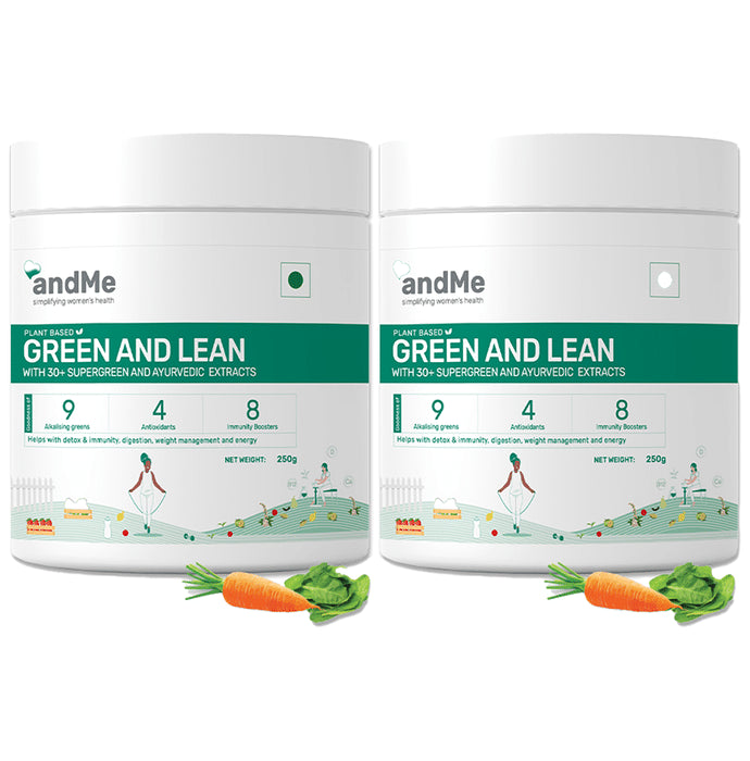 Andme Plant Based Green & Lean Powder (250gm Each) - Classic Derma