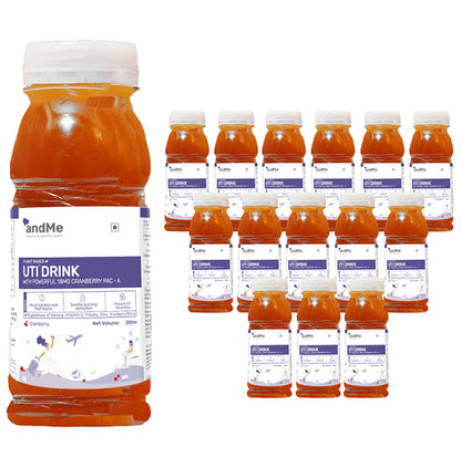 Andme Plant Based UTI Drink (200ml Each) Cranberry
