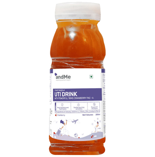 Andme Plant Based UTI Drink (200ml Each) Cranberry - Classic Derma