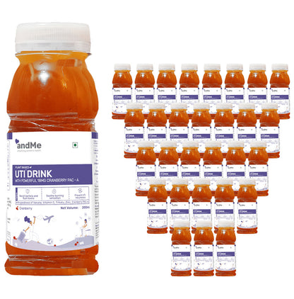 Andme Plant Based UTI Drink (200ml Each) Cranberry