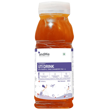 Andme Plant Based UTI Drink (200ml Each) Cranberry - Classic Derma