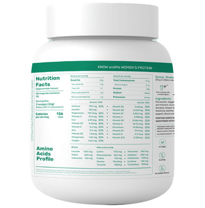 Andme Plant Based Women's Protein Powder Choco Almond