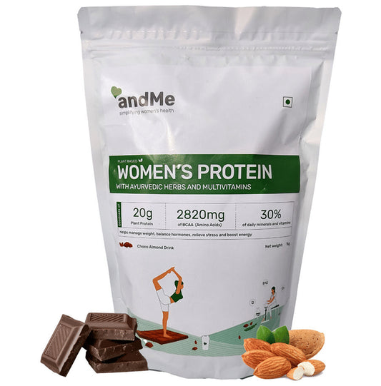 Andme Plant Based Women's Protein Powder Choco Almond - Classic Derma