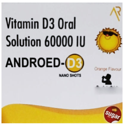 Androed-D3 Nano Shots (5ml Each) Orange Sugar Free - Classic Derma