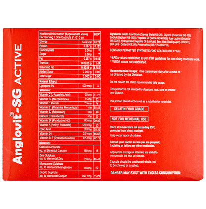 Anglovit Anglovit-SG Active Soft Gelatin Capsule