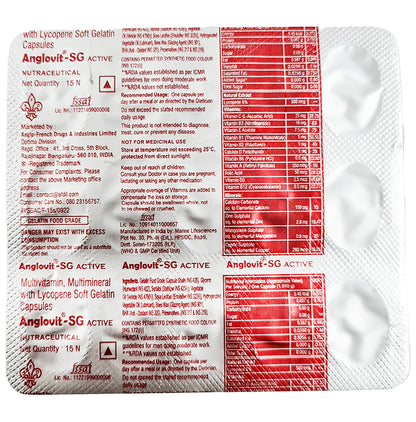 Anglovit Anglovit-SG Active Soft Gelatin Capsule