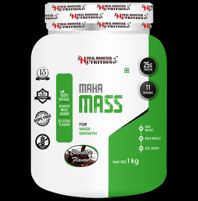 Animal Booster Nutrition Maha Mass for Mass Growth Powder Chocolate - Classic Derma