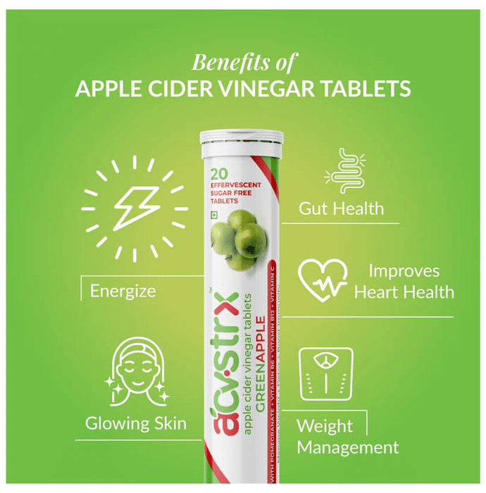 Anisue Healthcare Apple Cider Vinegar Effervescent Tablet (20 Each)