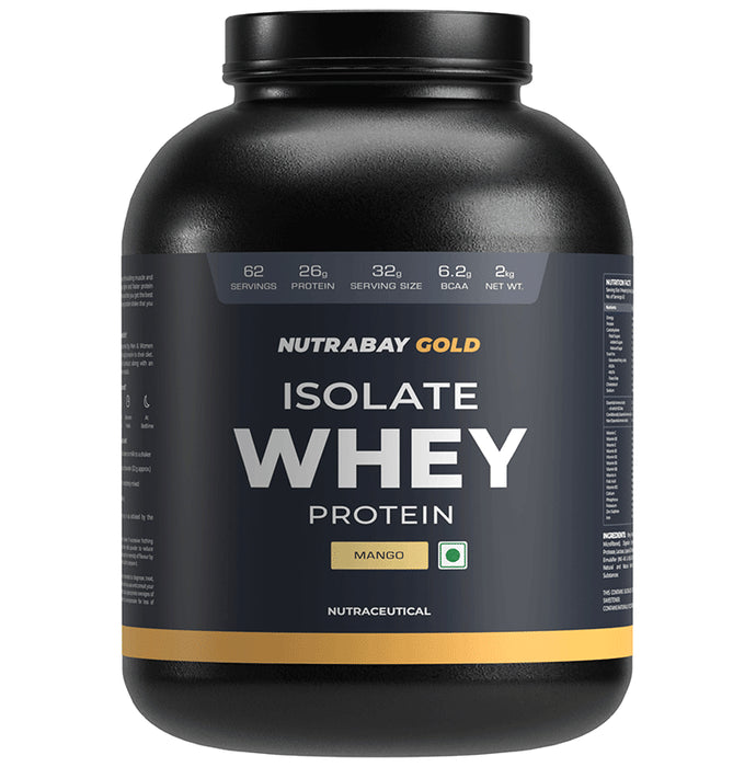 Nutrabay Isolate Whey Protein Powder Mango - Classic Derma