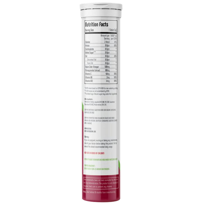 Anisue Healthcare Apple Cider Vinegar Effervescent Tablet (20 Each) Raspberry