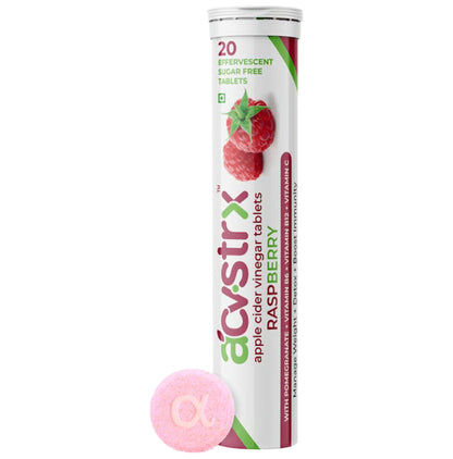 Anisue Healthcare Apple Cider Vinegar Effervescent Tablet (20 Each) Raspberry