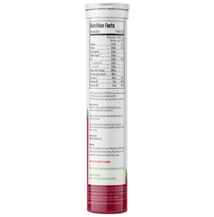 Anisue Healthcare Apple Cider Vinegar Effervescent Tablet (20 Each) Raspberry