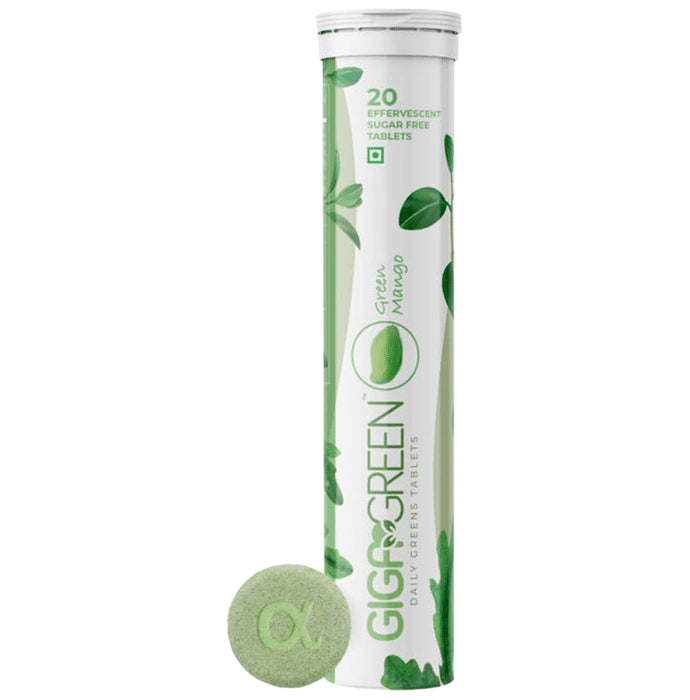 Anisue Healthcare Gigagreen Effervescent Tablet (20 Each) Green Mango - Classic Derma