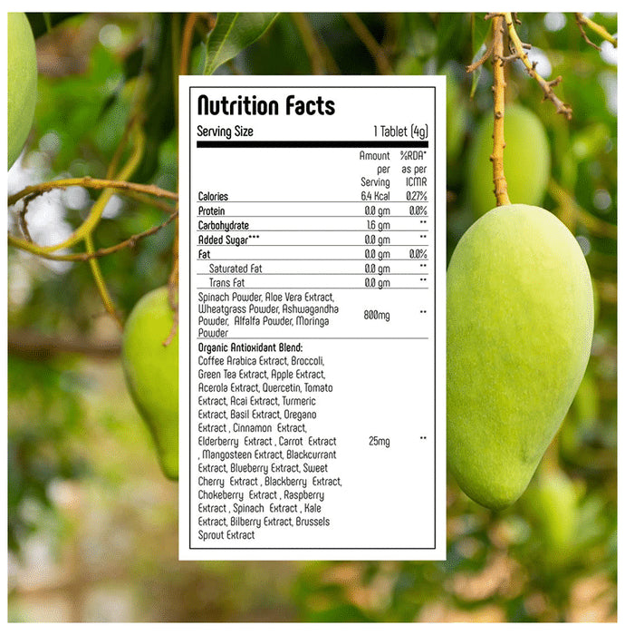 Anisue Healthcare Gigagreen Effervescent Tablet (20 Each) Green Mango