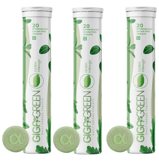 Anisue Healthcare Gigagreen Effervescent Tablet (20 Each) Green Mango - Classic Derma