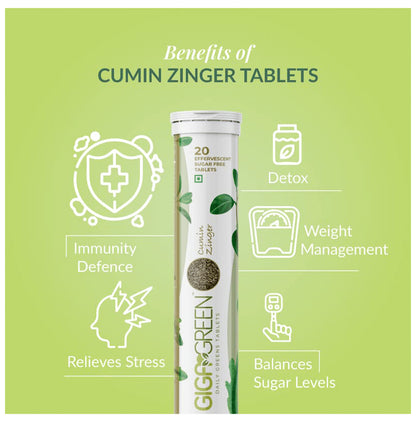 Anisue Healthcare Gigagreen Effervescent Tablet (20 Each) Lemony lime