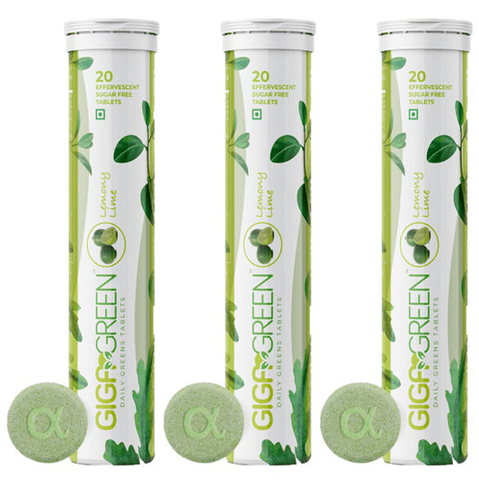 Anisue Healthcare Gigagreen Effervescent Tablet (20 Each) Lemony lime - Classic Derma