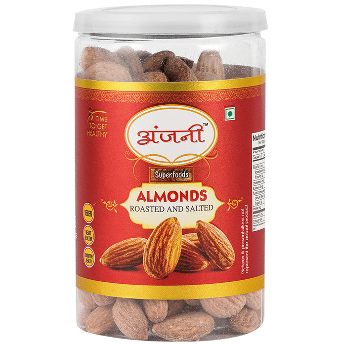 Anjani Superfoods Almonds Roasted & Salted - Classic Derma