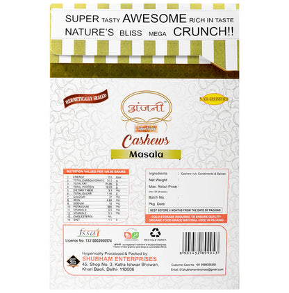 Anjani Superfoods Cashews Masala
