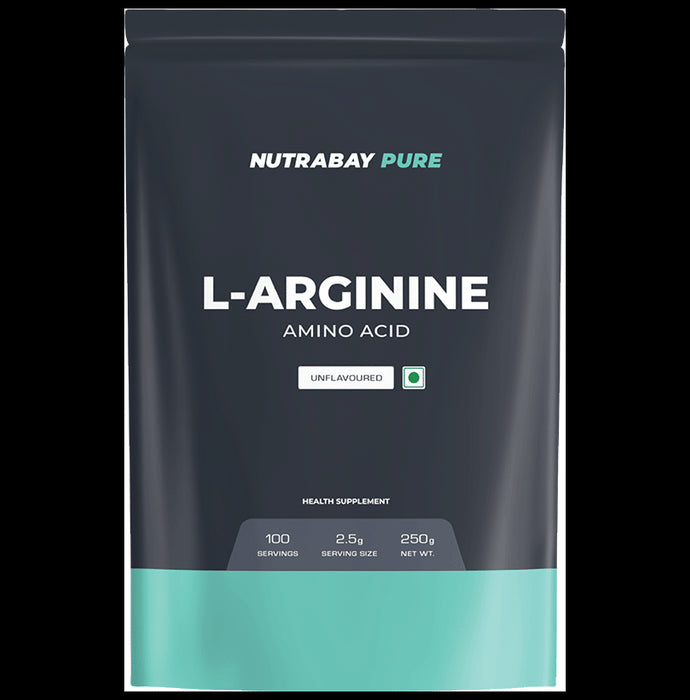 Nutrabay L-Arginine Amino Acid for Endurance & Muscle Pump | Unflavoured - Classic Derma