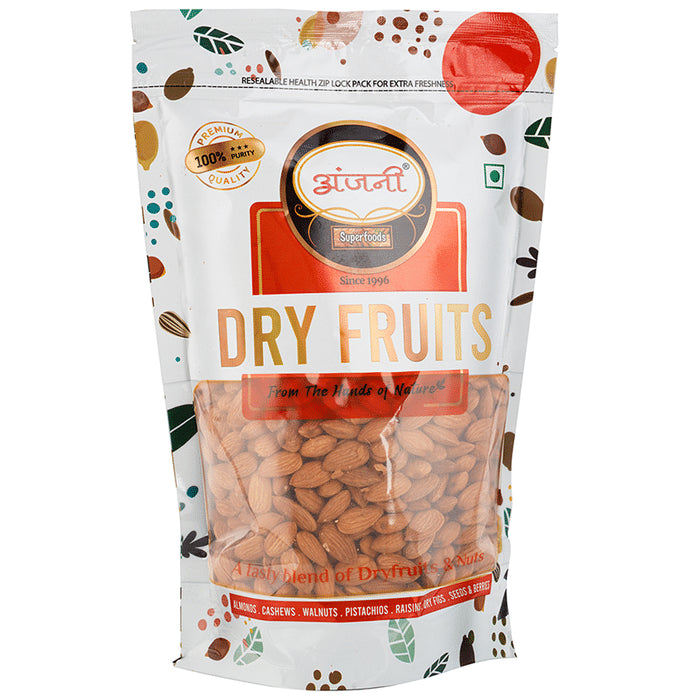Anjani Superfoods Raw California Almonds Dry Fruits - Classic Derma