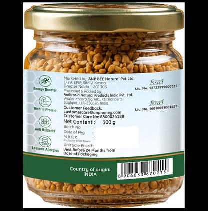 Anp Bee 100 % Natural Bee Pollen Coconut (100gm Each)