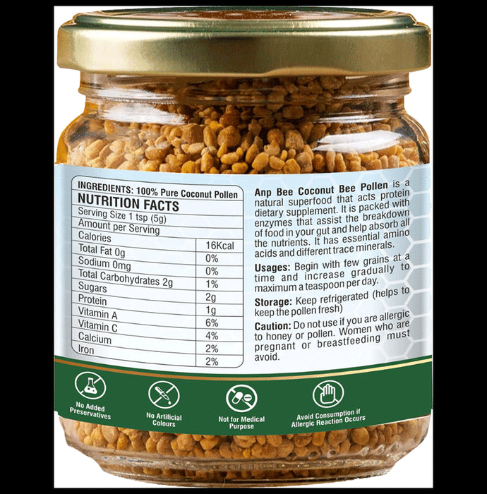 Anp Bee 100 % Natural Bee Pollen Coconut (100gm Each)