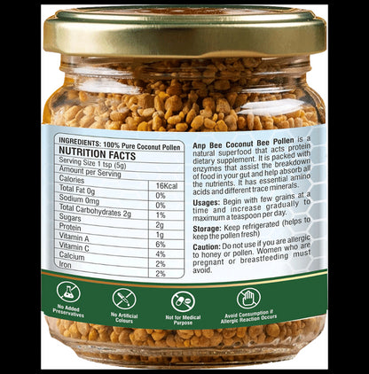 Anp Bee 100 % Natural Bee Pollen Coconut (100gm Each)