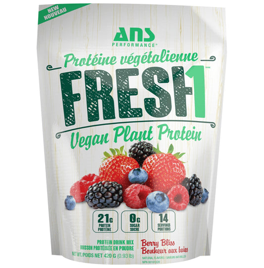 ANS Performance Fresh1 Vegan Plant Protein Powder Berry Bliss - Classic Derma