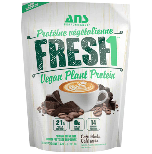 ANS Performance Fresh1 Vegan Plant Protein Powder Coffee Mocha - Classic Derma
