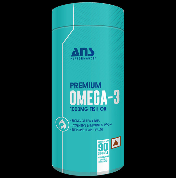 ANS Performance Premium Omega 3 1000mg Fish Oil Softgel - Classic Derma