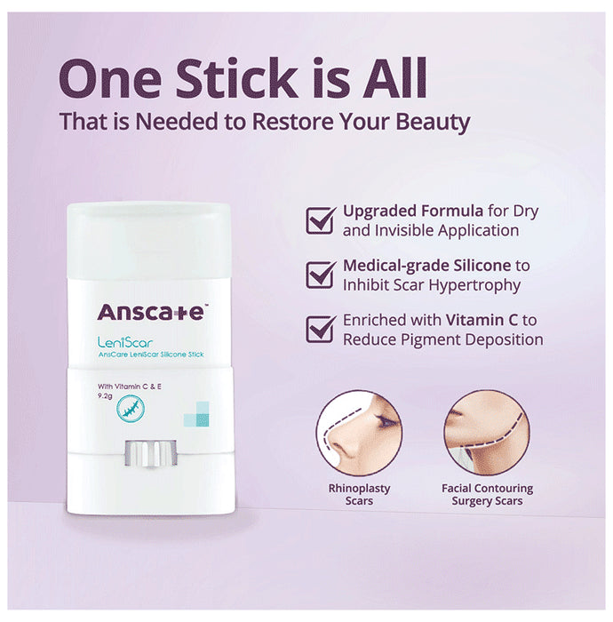 Anscare Leniscar Silicone Stick with Vitamin C & E