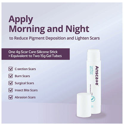 Anscare Leniscar Silicone Stick with Vitamin C & E