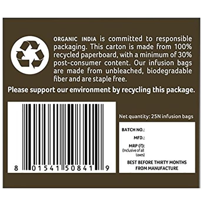 Anti-oxidants Combo of Organic India Lemon Ginger Tulsi Green Tea 25 Tea Bag and Dabur Honey 1kg