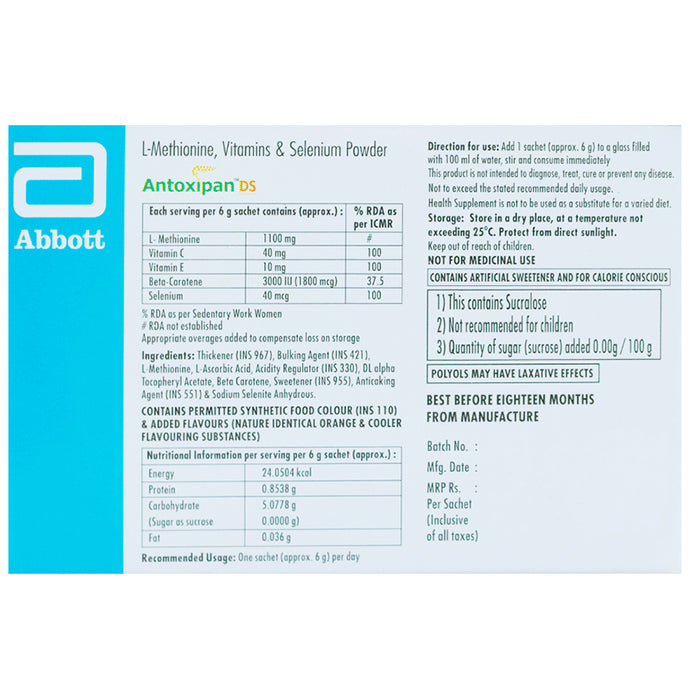 Antoxipan DS Sachet Orange & Cooler